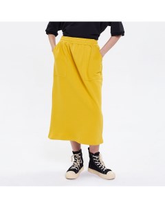 Жёлтая юбка на резинке Fishka