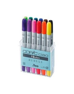 Набор маркеров Ciao Basics базовые цвета 12 штук Copic