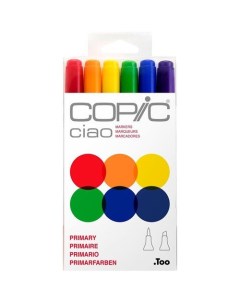 Набор маркеров Ciao Primary базовые цвета 6 штук Copic
