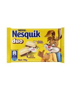 Шоколад Nesquik DUO белый и молочный шоколад 70 г Nestle