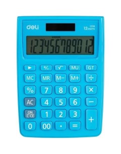 Калькулятор настольный E1122 BLUE 12 разрядный синий Deli