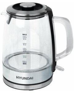 Чайник HYK G2403 черный серебристый Hyundai