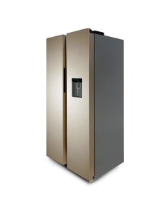 Холодильник Side by Side NFI 4012 золотистый Ginzzu