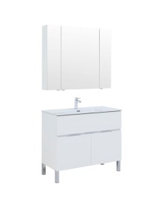 Комплект мебели для ванной Алвита 00274184 матовый Aquanet