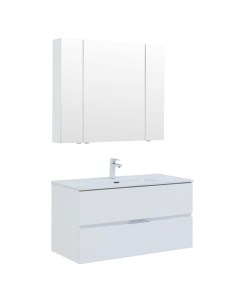 Комплект мебели для ванной Алвита 00274205 матовый Aquanet