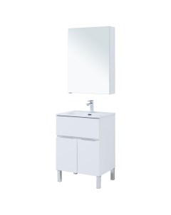 Комплект мебели для ванной Алвита 00274529 матовый Aquanet