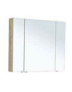 Зеркальный шкаф для ванной Алвита 100 277545 дуб веллингтон Aquanet