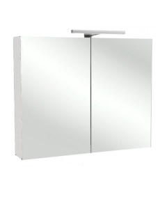 Зеркальный шкаф для ванной Odeon Up 70 EB786RU со светодиодной подсветкой белый блестящий Jacob delafon
