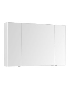 Зеркальный шкаф для ванной Остин 120 белый глянец Aquanet