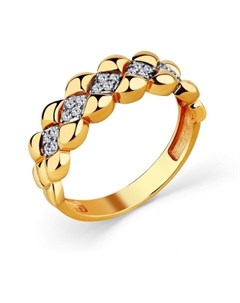 Кольцо с 20 бриллиантами из красного золота Мастер бриллиант