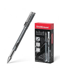 Ручка гелевая Megapolis Gel черный пластик колпачок 93 Erich krause