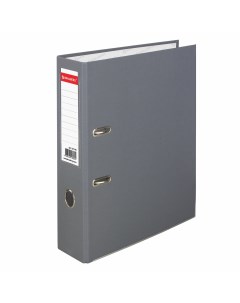 Папка регистратор PVC coated А4 600 листов ПВХ серый 227190 Brauberg
