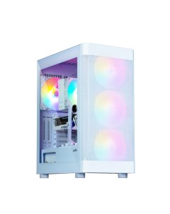 Корпус i4 TG ATX Midi Tower 2xUSB 3 0 RGB подсветка белый без БП i4 TG White Zalman