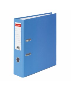 Папка регистратор PVC coated А4 600 листов ПВХ голубой 227197 Brauberg