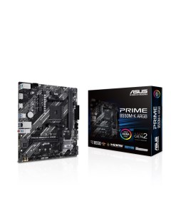 Материнская плата PRIME B550M K ARGB SocketAM4 AMD B550 2xDDR4 PCI Ex16 4SATA3 7 1 ch GLAN 6 USB 3 2 Asus