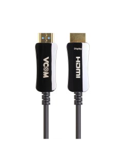 Кабель HDMI 19M HDMI 19M v2 0 4K экранированный 15 м черный серебристый D3742A 15M Vcom