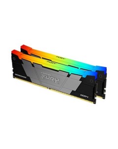 Комплект памяти DDR4 DIMM 32Gb 2x16Gb 3200MHz CL16 1 35V Fury Beast Black RGB KF432C16RB12AK2 32 Ret Kingston