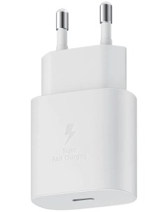 Сетевое зарядное устройство 25 Вт USB type C Quick Charge PD 3А белый EP TA800XWEGWW Samsung