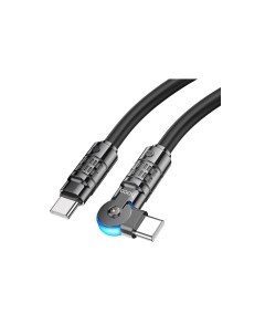 Кабель USB Type C USB Type C прямой угловой 3А 1 2 м черный U118 Hoco