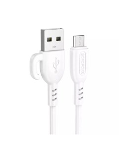 Кабель USB Micro USB быстрая зарядка 2 4А 1 м белый Symbol BX91 6974443389913 Borofone