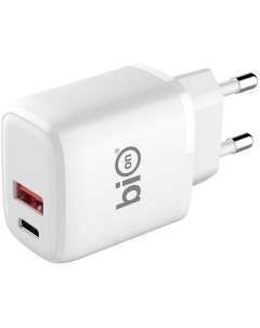 Сетевое зарядное устройство 18 Вт USB USB type C Quick Charge PD белый BXP ADP PD AC 18W Bion