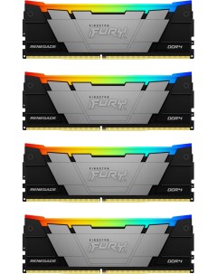 Комплект памяти DDR4 DIMM 64Gb 4x16Gb 3200MHz CL16 1 35V FURY Renegade RGB KF432C16RB12AK4 64 Retail Kingston