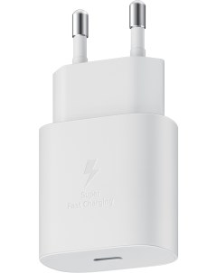 Сетевое зарядное устройство 25 Вт USB type C Quick Charge PD 3А белый EP TA800NWEGEU Samsung