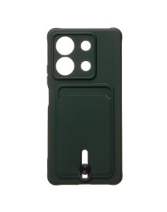 Чехол накладка SC304 для смартфона Xiaomi Redmi Note 13 5G пластик силикон темно зелёный 223998 Activ