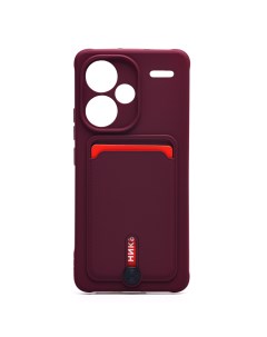 Чехол накладка SC304 для смартфона Xiaomi Redmi Note 13 Pro пластик силикон бордовый 223985 Activ