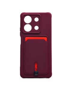 Чехол накладка SC304 для смартфона Xiaomi Redmi Note 13 5G пластик силикон бордовый 223995 Activ