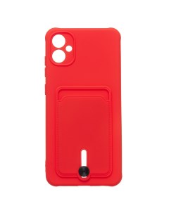 Чехол накладка SC304 для смартфона Samsung SM A055 Galaxy A05 пластик силикон красный 223982 Activ
