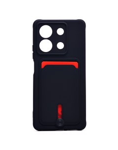 Чехол накладка SC304 для смартфона Xiaomi Redmi Note 13 5G пластик силикон черный 223994 Activ