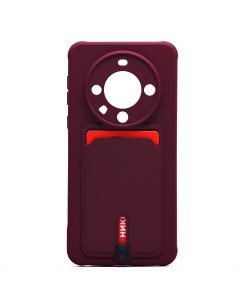 Чехол накладка SC304 для смартфона Huawei Mate 60 Pro пластик силикон бордовый 223965 Activ