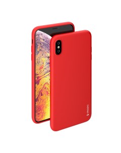 Чехол накладка Gel Color Case для смартфона Apple iPhone XS Max красный 31236 Deppa