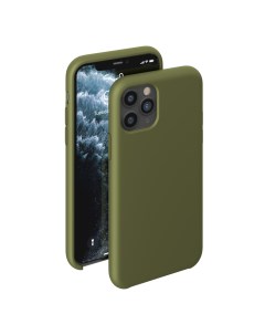 Чехол накладка Liquid Silicone Case для смартфона Apple iPhone 11 Pro оливковый 31650 Deppa