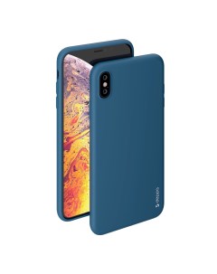 Чехол накладка Gel Color Case для смартфона Apple iPhone XS Max синий 31237 Deppa