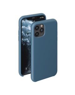 Чехол накладка Liquid Silicone Case для смартфона Apple iPhone 11 Pro синий 31301 Deppa