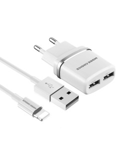 Сетевое зарядное устройство NC22i 2USB 2 4A белый Lightning 8pin More choice