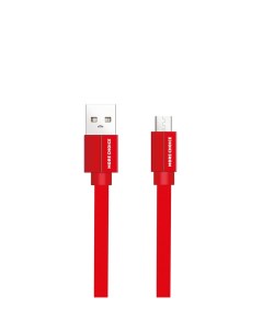 Кабель Micro USB USB плоский 2 1A 1м красный K20m More choice
