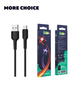 Кабель Micro USB USB 2A 1м черный K26m More choice