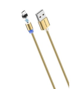 Кабель Micro USB USB 3A быстрая зарядка 1м золотистый K61Sm More choice