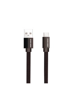 Кабель Micro USB USB плоский 2 1A 1м черный K20m More choice