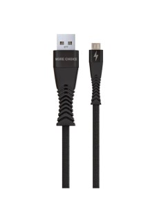 Кабель Micro USB USB 3A быстрая зарядка 1м черный K41Sm More choice