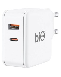 Сетевое зарядное устройство 65 Вт USB USB type C Quick Charge PD белый BXP GAN PD AC 65W Bion