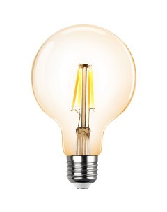 Лампа светодиодная филаментная E27 2700К 2 Вт 695 Лм 230 В шар G95 прозрачная Rev