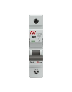 Автоматический выключатель Averes AV 10 1Р 10А тип B 6 кА 230 В на DIN рейку mcb6 1 10B av Ekf