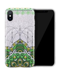 Чехол силиконовый для iPhone X XS Doren series protective case зеленый Hoco