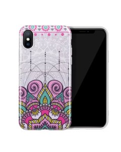 Чехол силиконовый для iPhone X XS Doren series protective case розовый Hoco