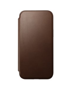 Защитный чехол Modern Leather Folio для iPhone 15 Pro Max коричневый NM01633785 Nomad