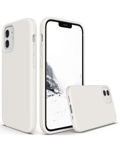Силиконовый чехол для Apple iPhone 12 mini белый Silicone case